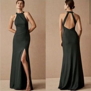 BHLDN Serephina Green Maxi Dress Sz 10